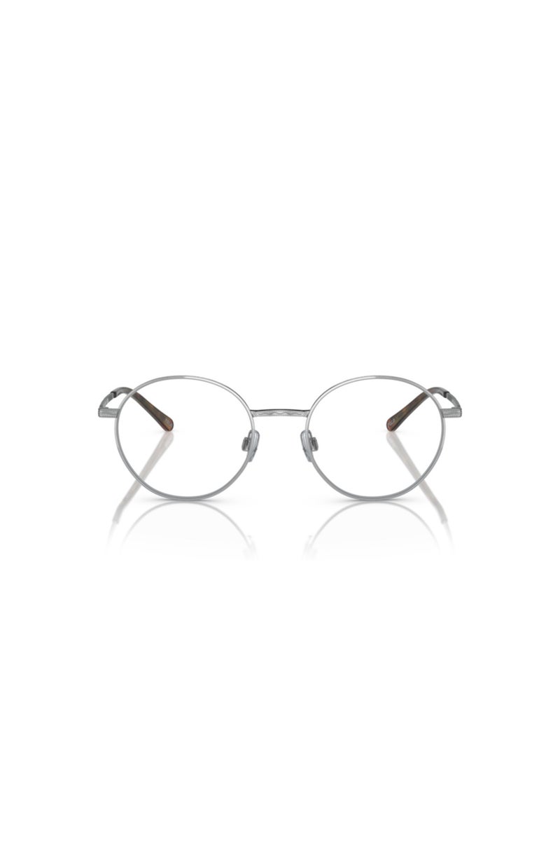 POLO Men's Round Prescription Glasses - Polished Silver - Image 4